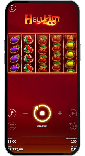 Spelen starten in Hell Hot 100 slot en rollen laten draaien