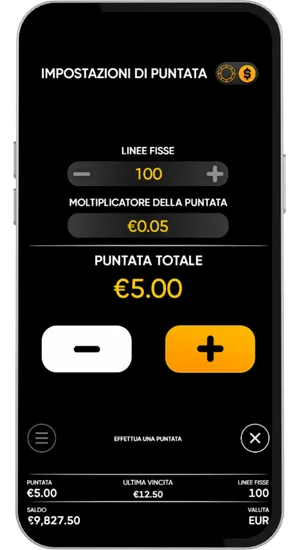 Impostare una puntata da €1 a €200 per giro nella slot Hell Hot 100