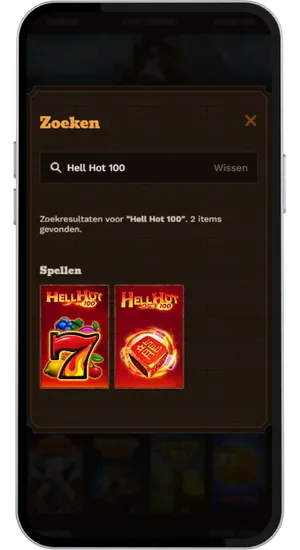 Hell Hot 100 slot vinden en starten in de casino lobby